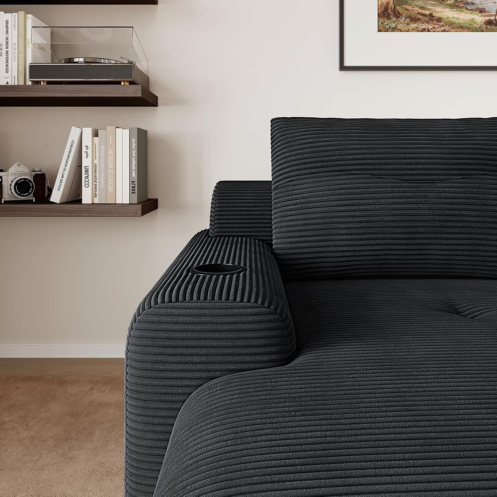 69” Oversized Chaise Lounge Chair Indoor, Soft Boneless Chaise Lounge Reading...