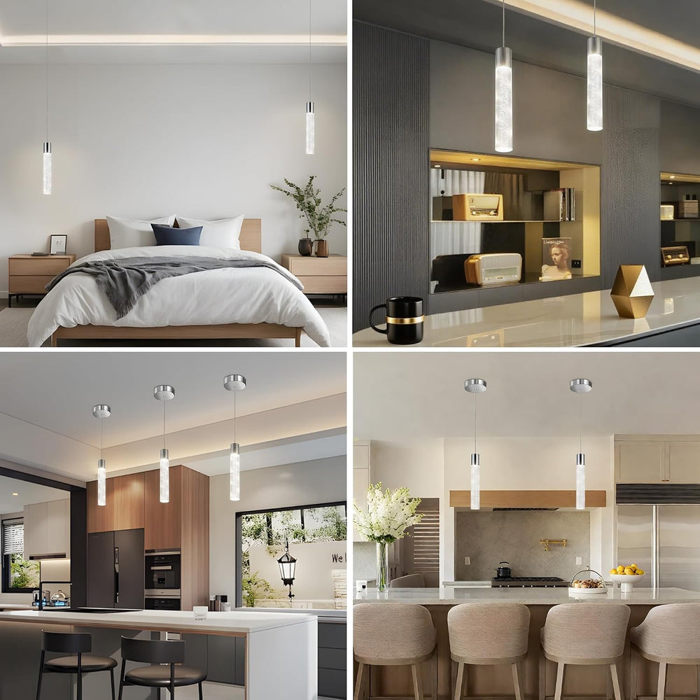 Modern LED Pendant Lights Kitchen Island Lighting,3 Pack
