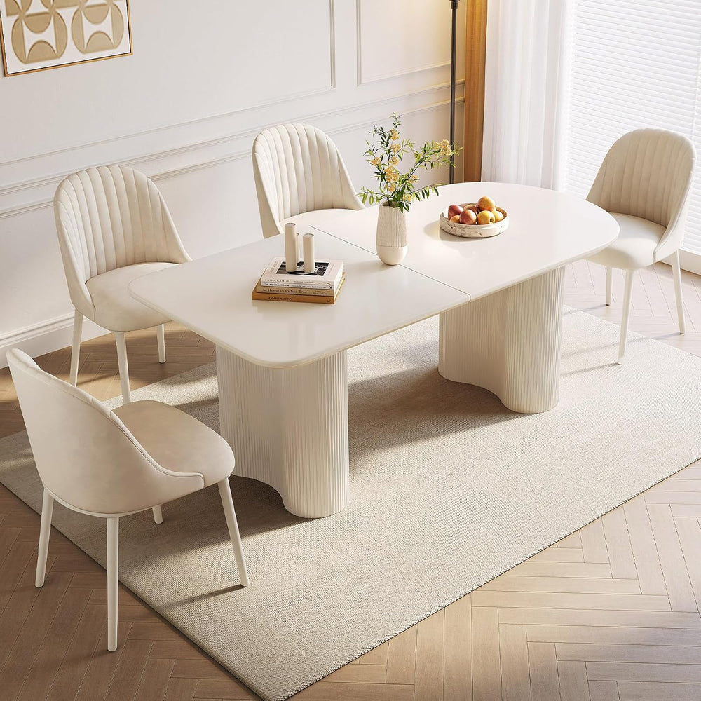 Guyii 62.99" Dining Table Set with 4 Chairs, Modern Kitchen Table Set, I...