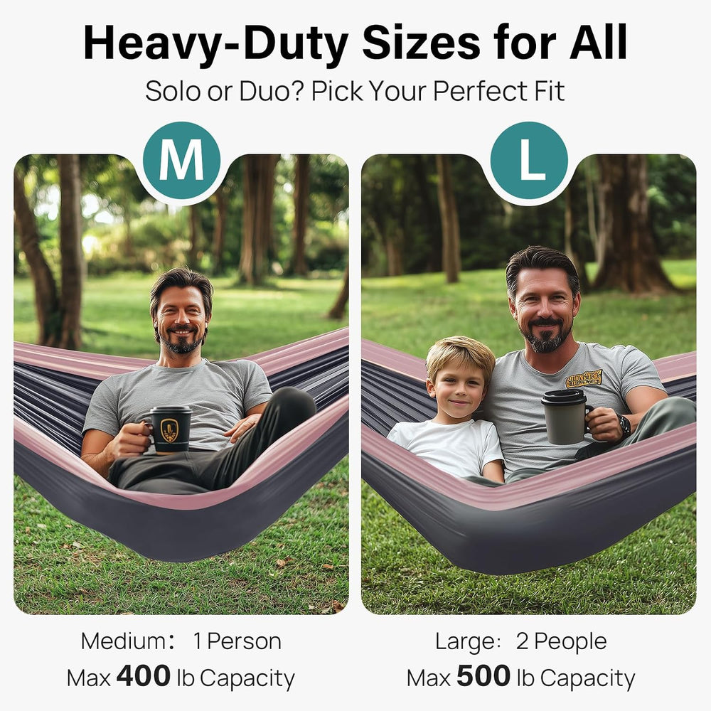 Kootek Camping Hammock 500lbs Capacity Outdoor Camping Essentials, Double