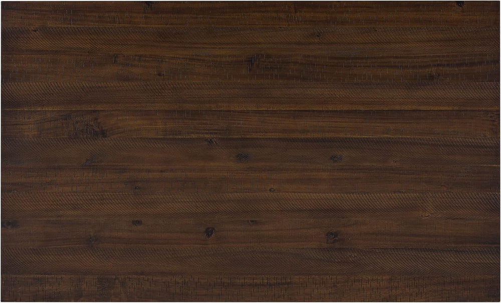 LUMISOL Solid Wood Kitchen Table Set with 4 Chairs & Long Bench, Walnut C...