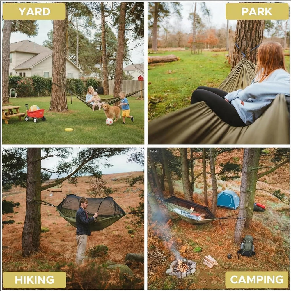 Sunyear Camping Hammock Tent - Portable Hammocks with Mosquito Net (Single/Do...