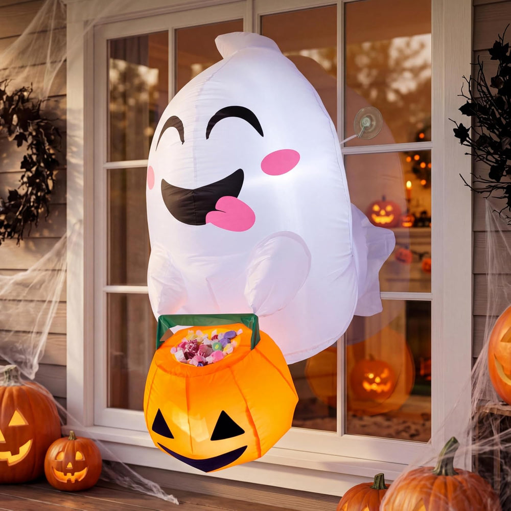 Joiedomi 4.5 ft Tall Halloween Inflatable Outdoor Decorations, Blow Up Hallow...