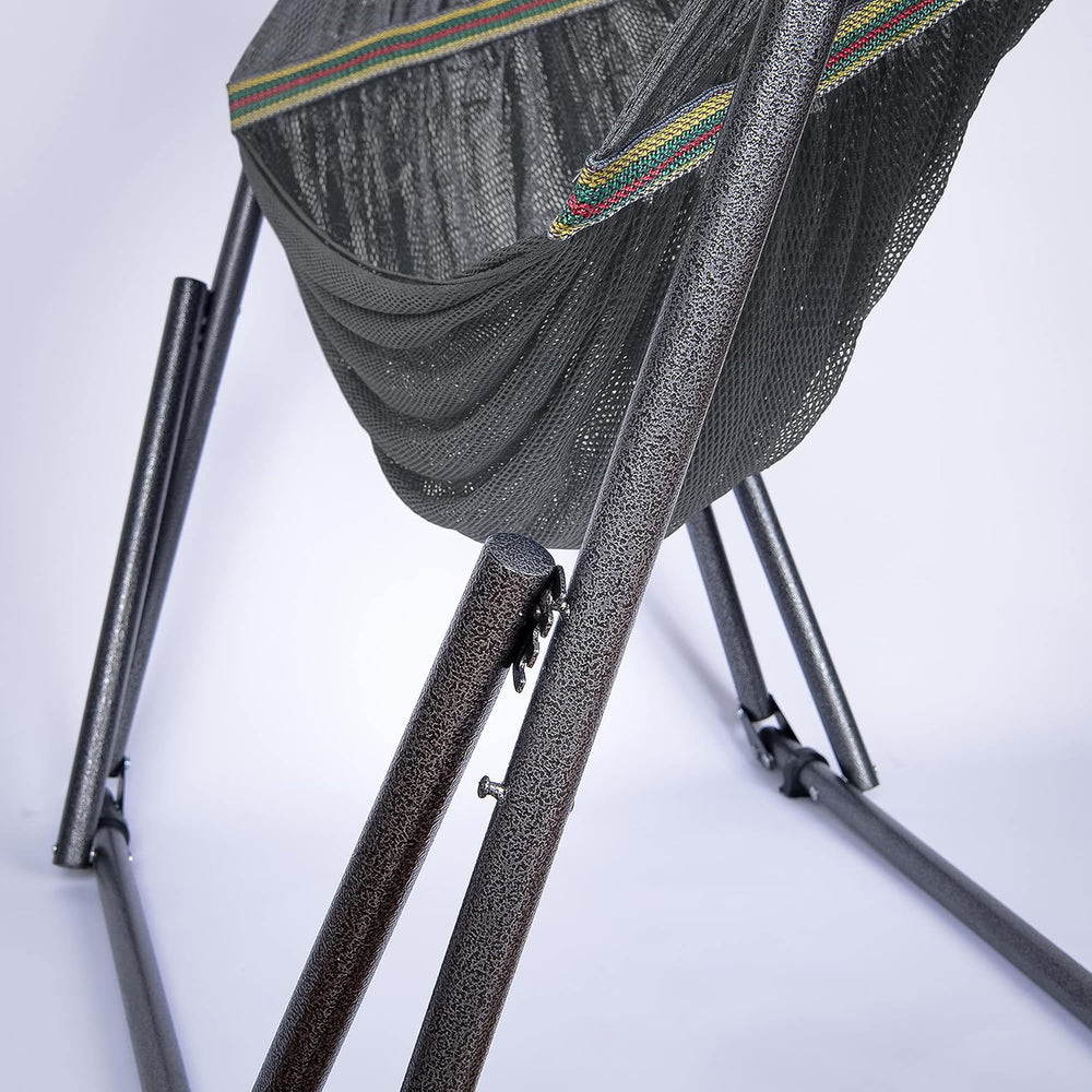 Best Home Fashion 2 in 1 Hammock & Swinging Chair with Collapsible Steel ...