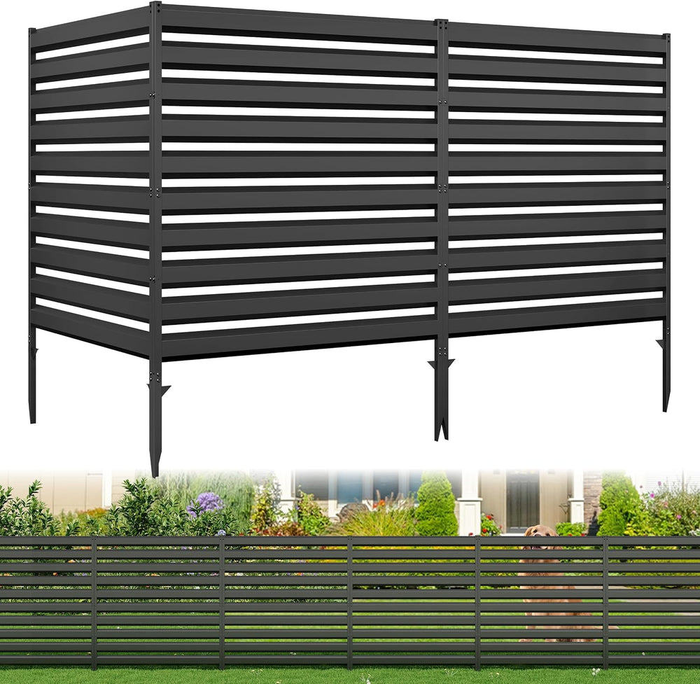Metal Air Conditioner Fence, 42''H x 38''W (3Panels) Metal Ou...
