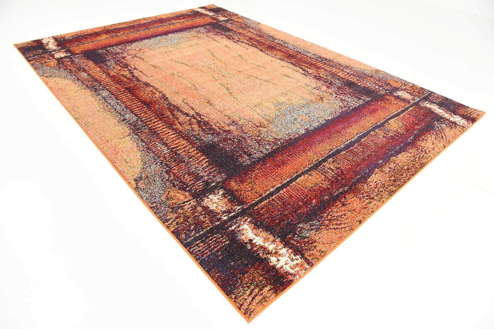 Unique Loom Estrella Collection Rustic, Distressed, Modern, Abstract Area Rug...