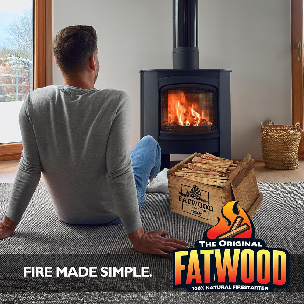Better Wood Products Fatwood Firestarter Wooden Crate, 12-Pounds