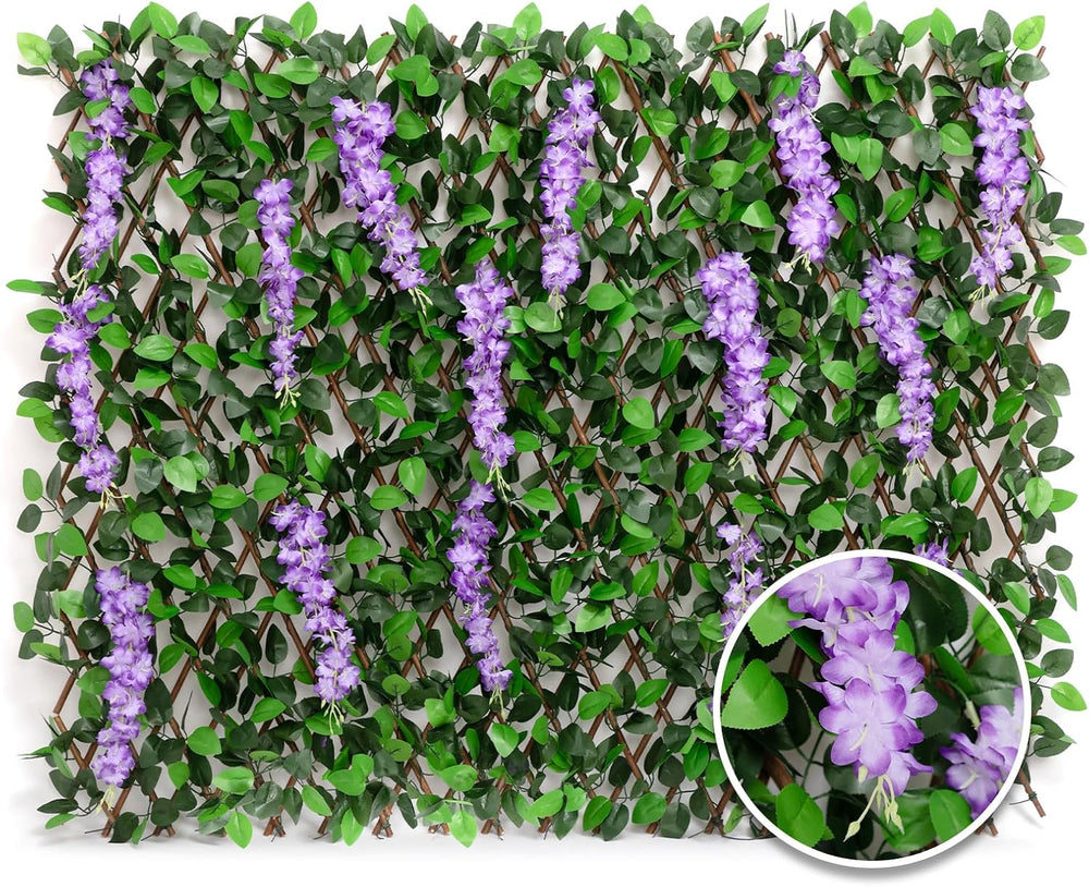 DOEWORKS Expandable Fence Privacy Screen for Balcony Patio Outdoor, 1PC Faux ...