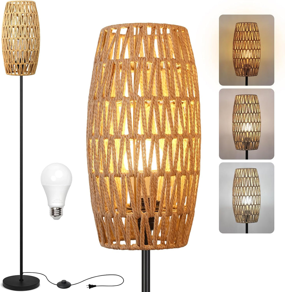 Ruiever Floor Lamp for Living Room,Farmhouse Floor lamp,Modern Standing lamp ...
