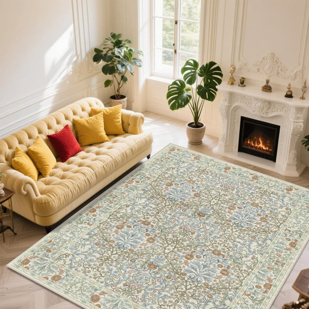 Extra Large 10x14 Area Rug for Living Room, Washable Rugs for Dining Room, Be...