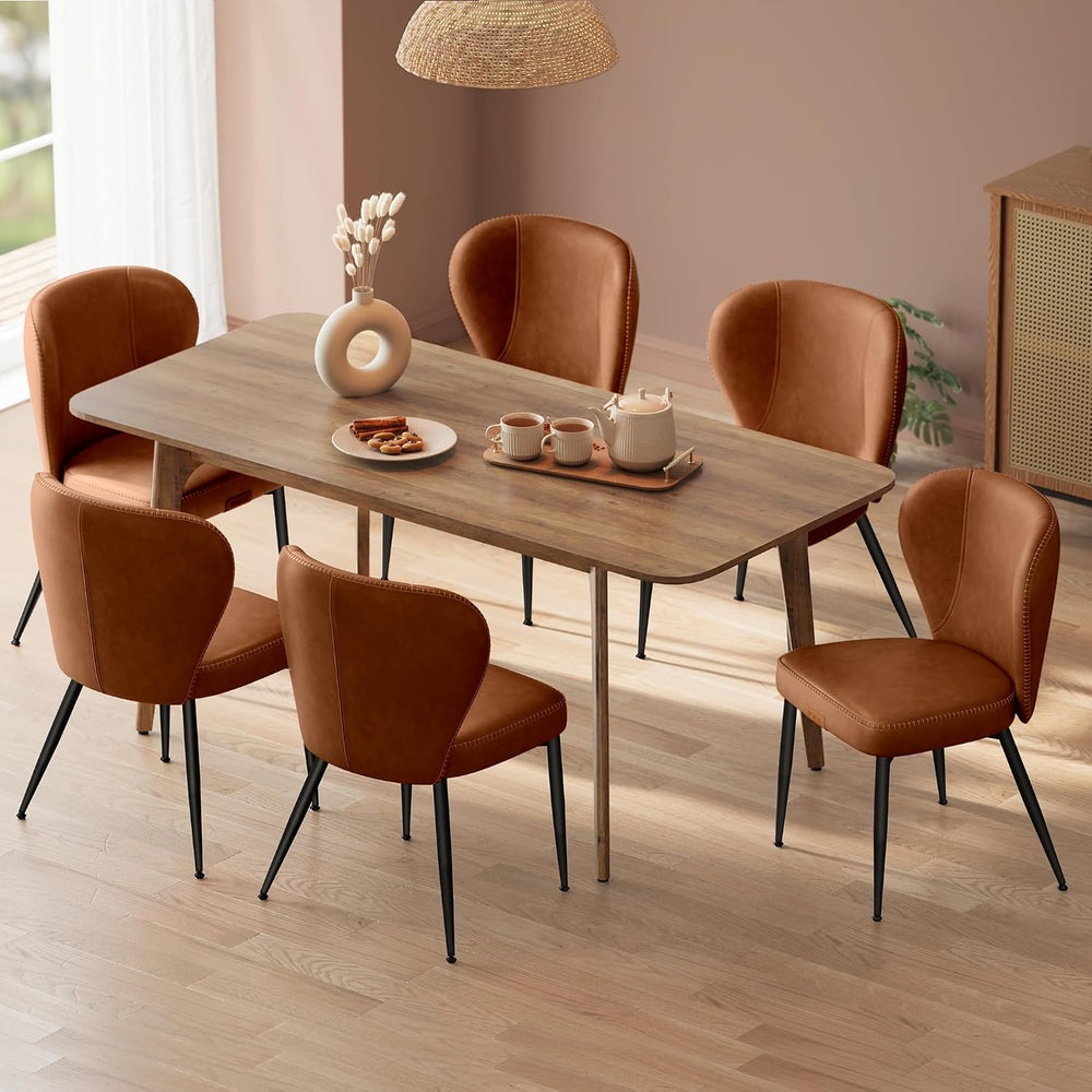 VASAGLE Dining Chairs Set of 6, Upholstered Kitchen Chairs