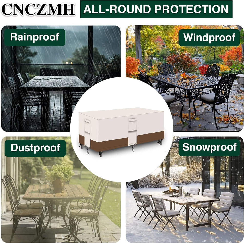 Heavy Duty Patio Furniture Covers Waterproof, 600D Outdoor Furniture Cover Wa...