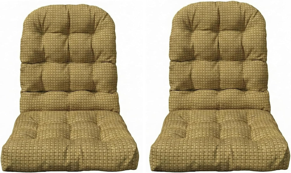 RSH DECOR: Tufted Adirondack Chair Cushion Set of 2 | 42.5” x 21” | All-Weath...