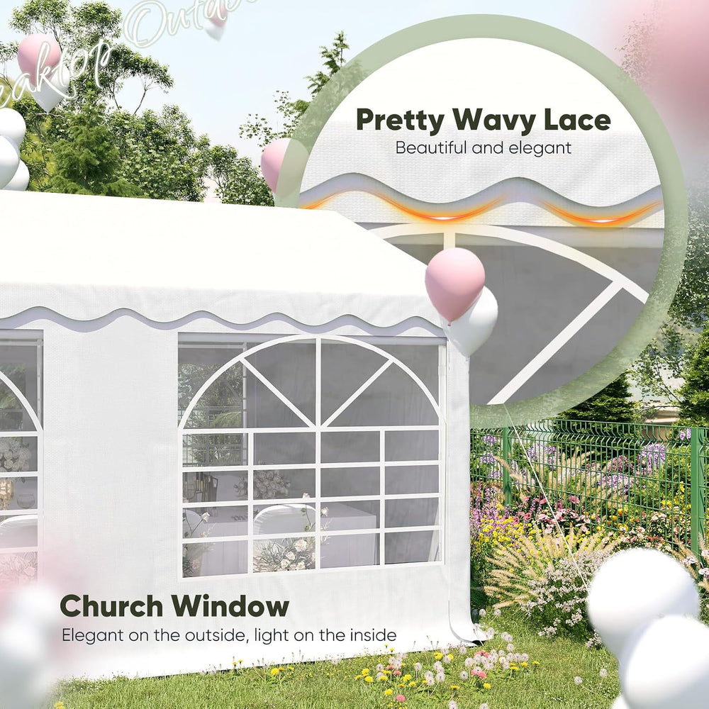 20x20ft Heavy Duty Party Tent with Storage Bags