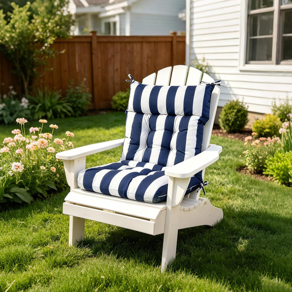 Outdoor High Back Cushions，63" × 47.7" × 4" Tufted Rocking Cha...