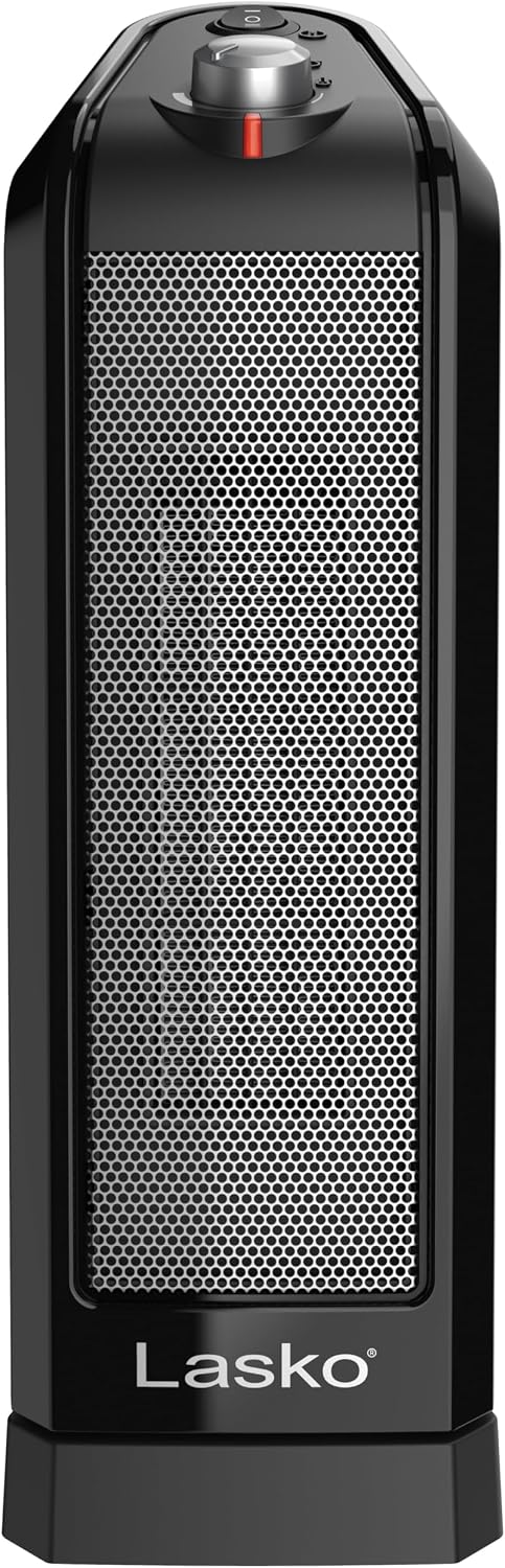 Lasko Oscillating Ceramic Tower Space Heater for Home with Overheat Protectio...