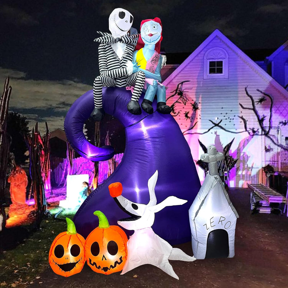 6 FT Halloween Inflatables Outdoor Decoration, Blow Up Yard Decorations with ...