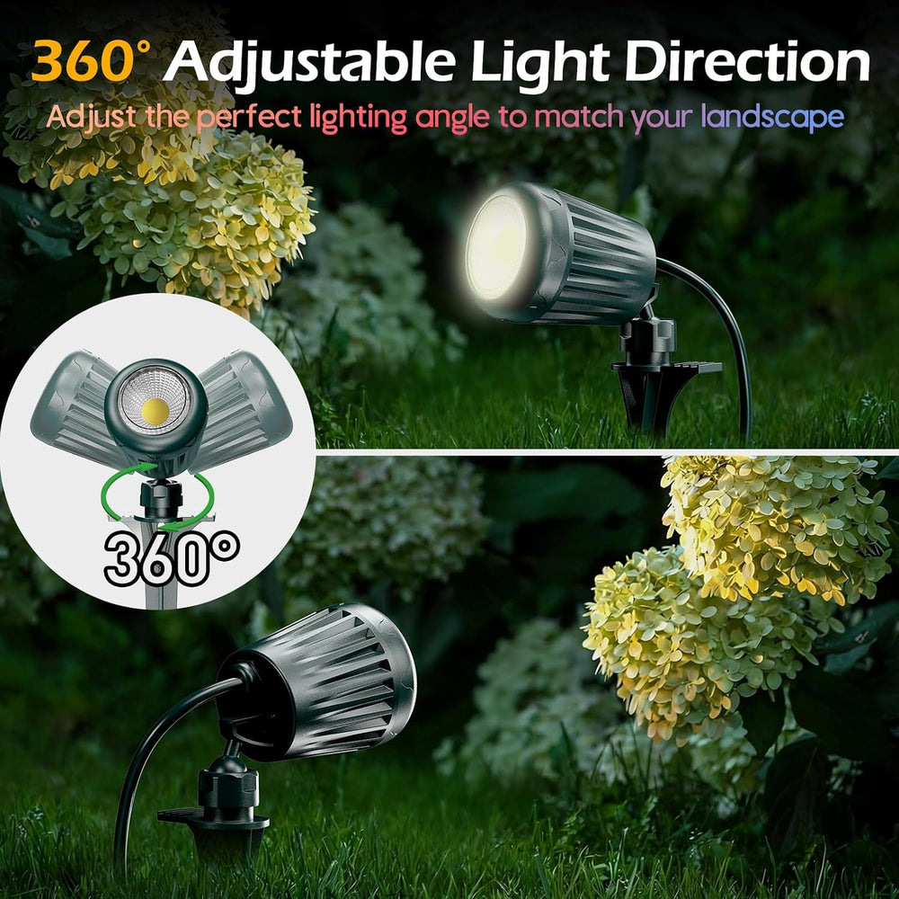 Halloween Spotlights Outdoor,120V Timer Remote Control,4 Pack