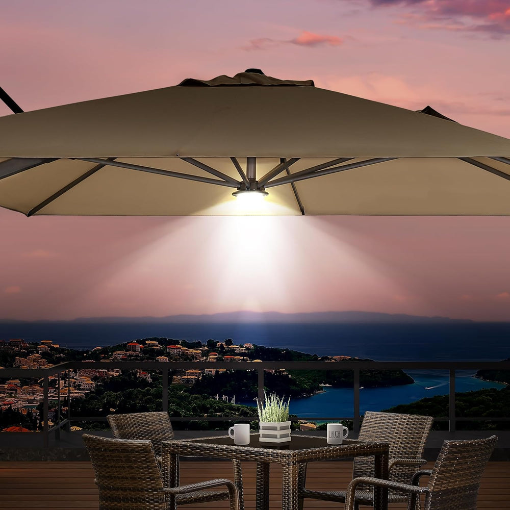 PURPLE LEAF Patio Umbrella Light with Remote Control for Outdoor Use