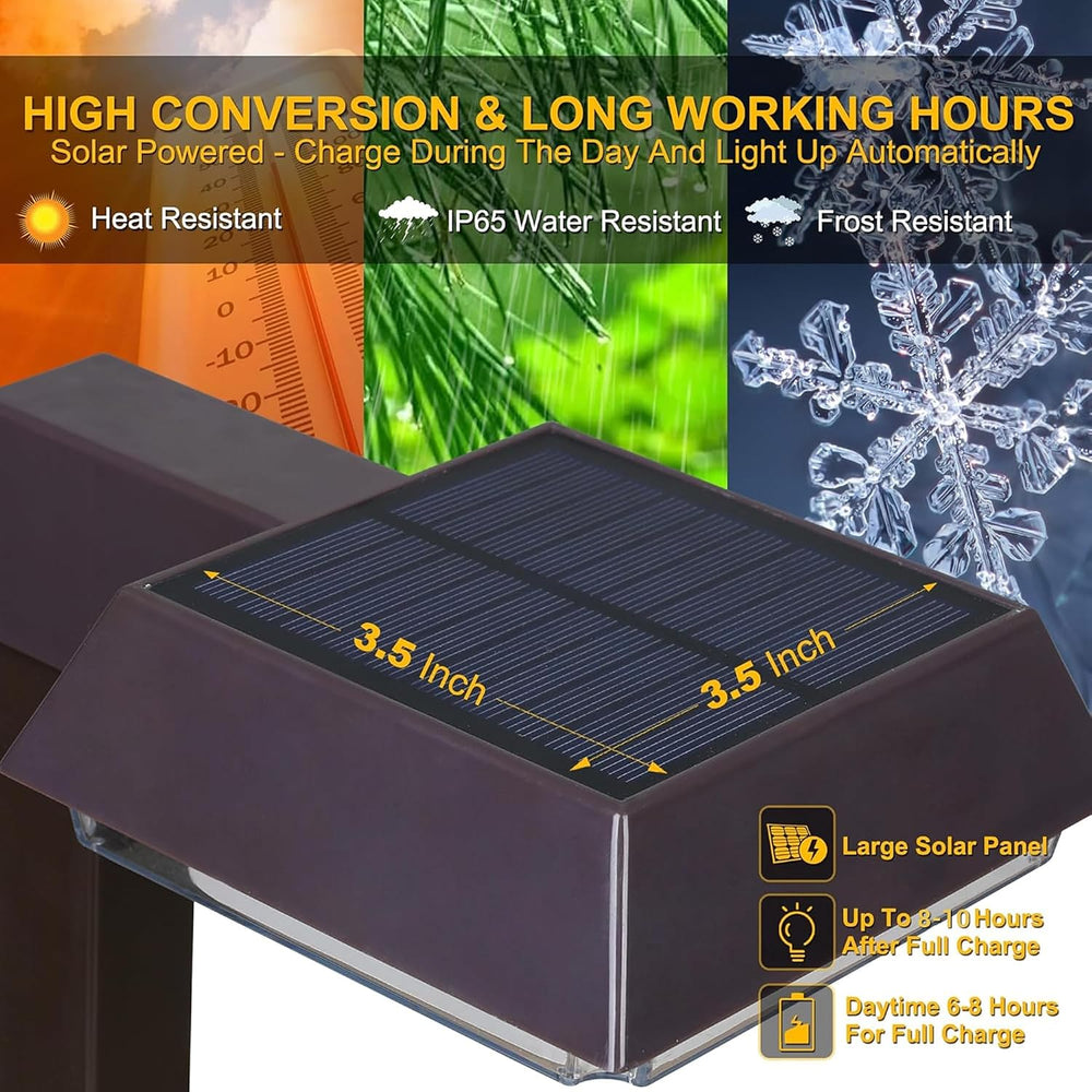 Bobcat Solar Pathway Lights Outdoor Super Bright 300 lumens with 2-in-1 Warm ...