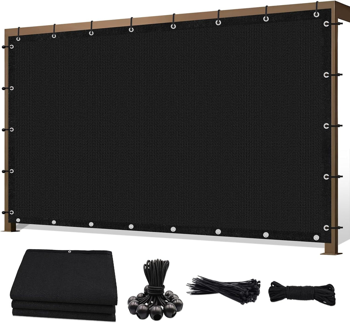 10' x 10' 90% sun shade cloth outdoor, main product view