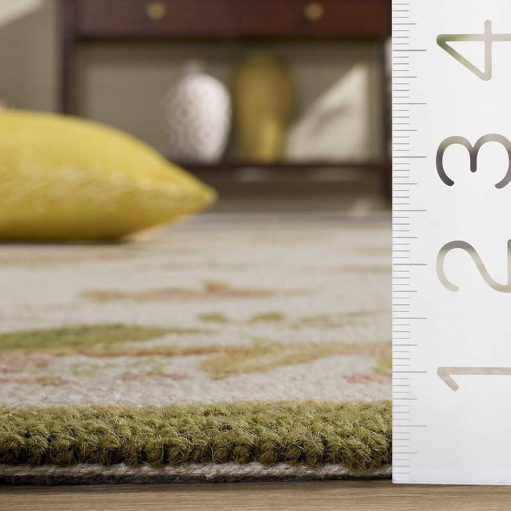 SAFAVIEH Chelsea Collection Area Rug - 9' x 12', Ivory, Hand-Hooked F...