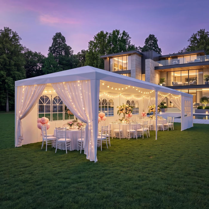 Tooluck 10x30 FT Party Tent Outdoor Canopy Tents for Parties with Sidewalls