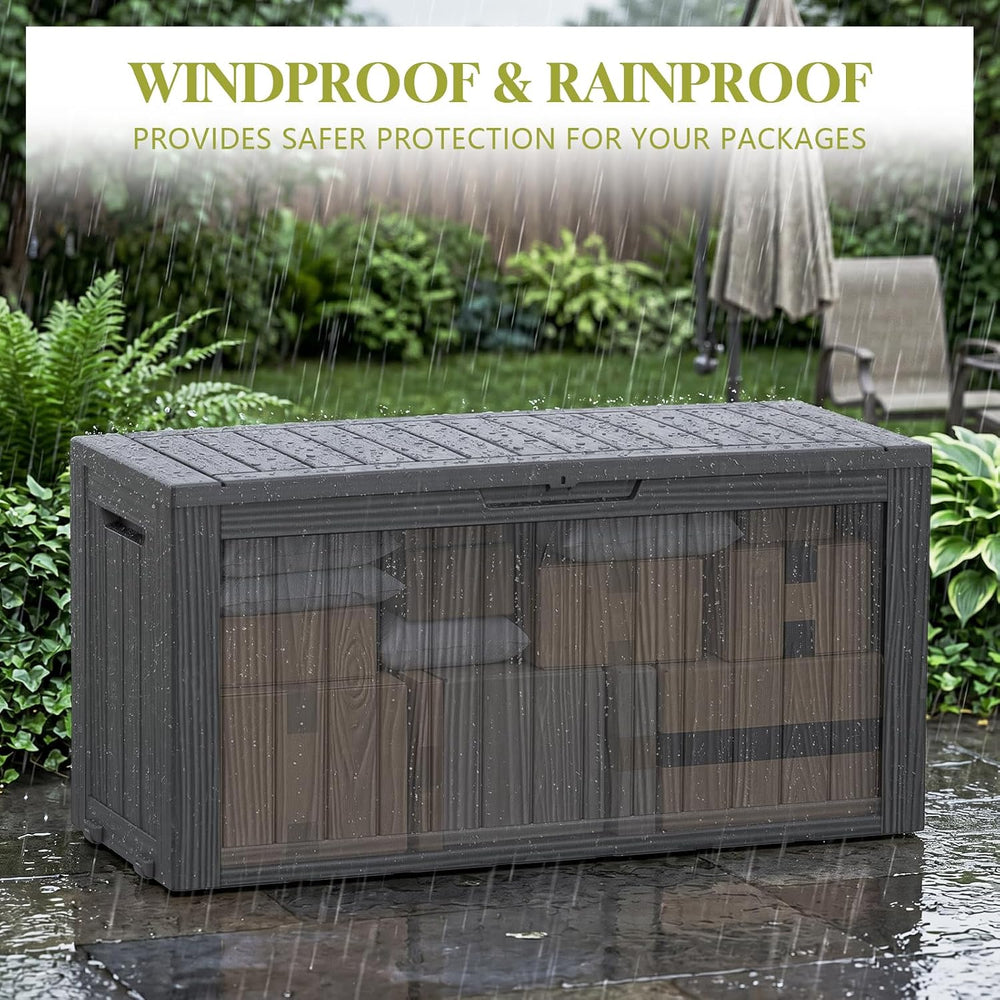 Vixzen 130 Gal Package Delivery Box Lockable Outdoor Storage Boxes