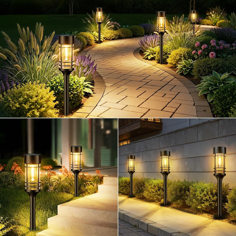 LETMY 12 Pack Solar Pathway Lights Outdoor, Solar Lights Outdoor Waterproof I...