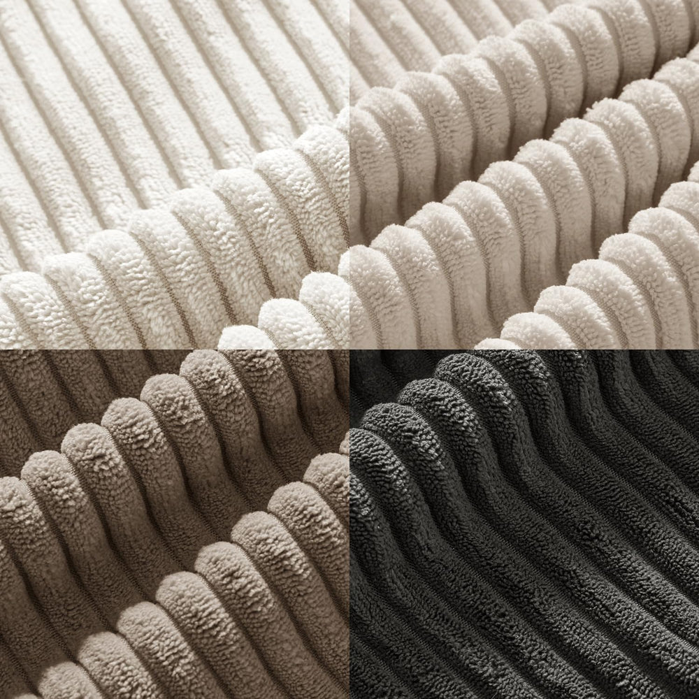 ANRODUO Decorative Throw Pillows for Couch 22x22 Neutral Gray Pack of 4
