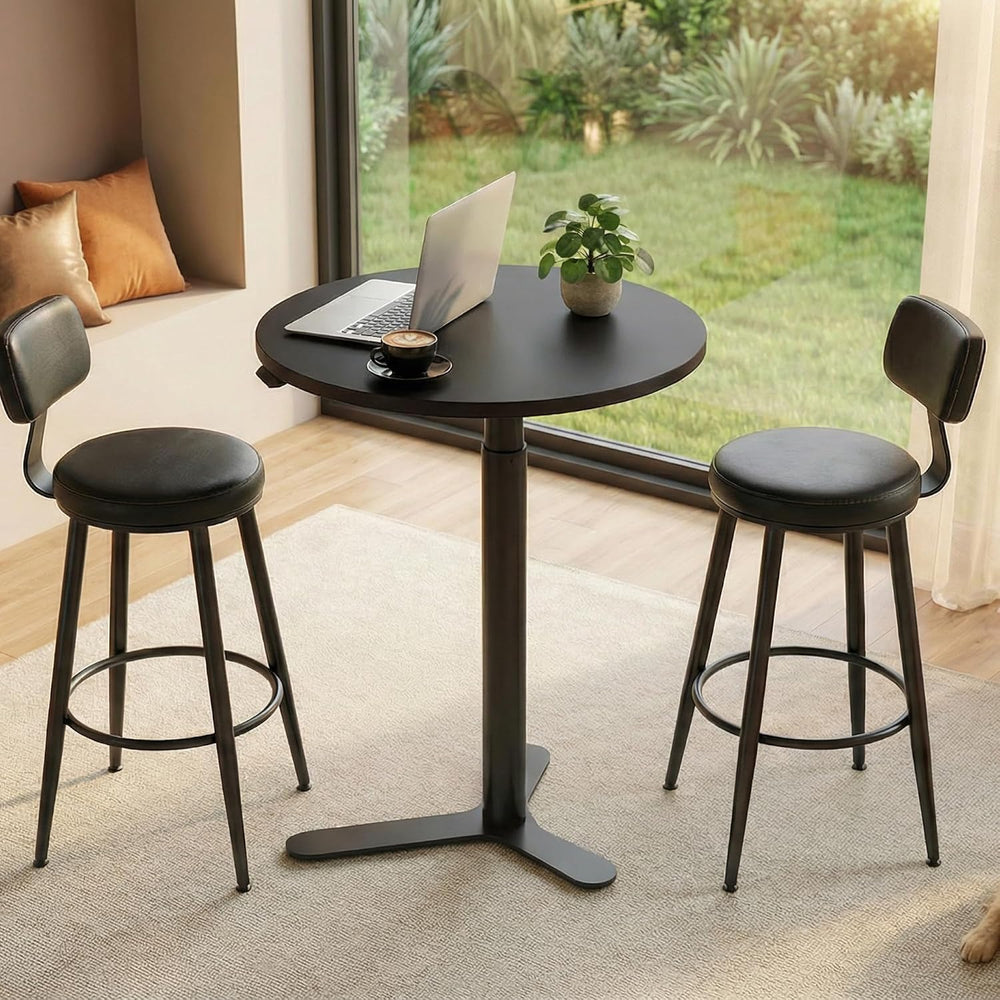 FLEXISPOT Gas Spring Lift Sit-to-Stand Table,20" Round Bar Table