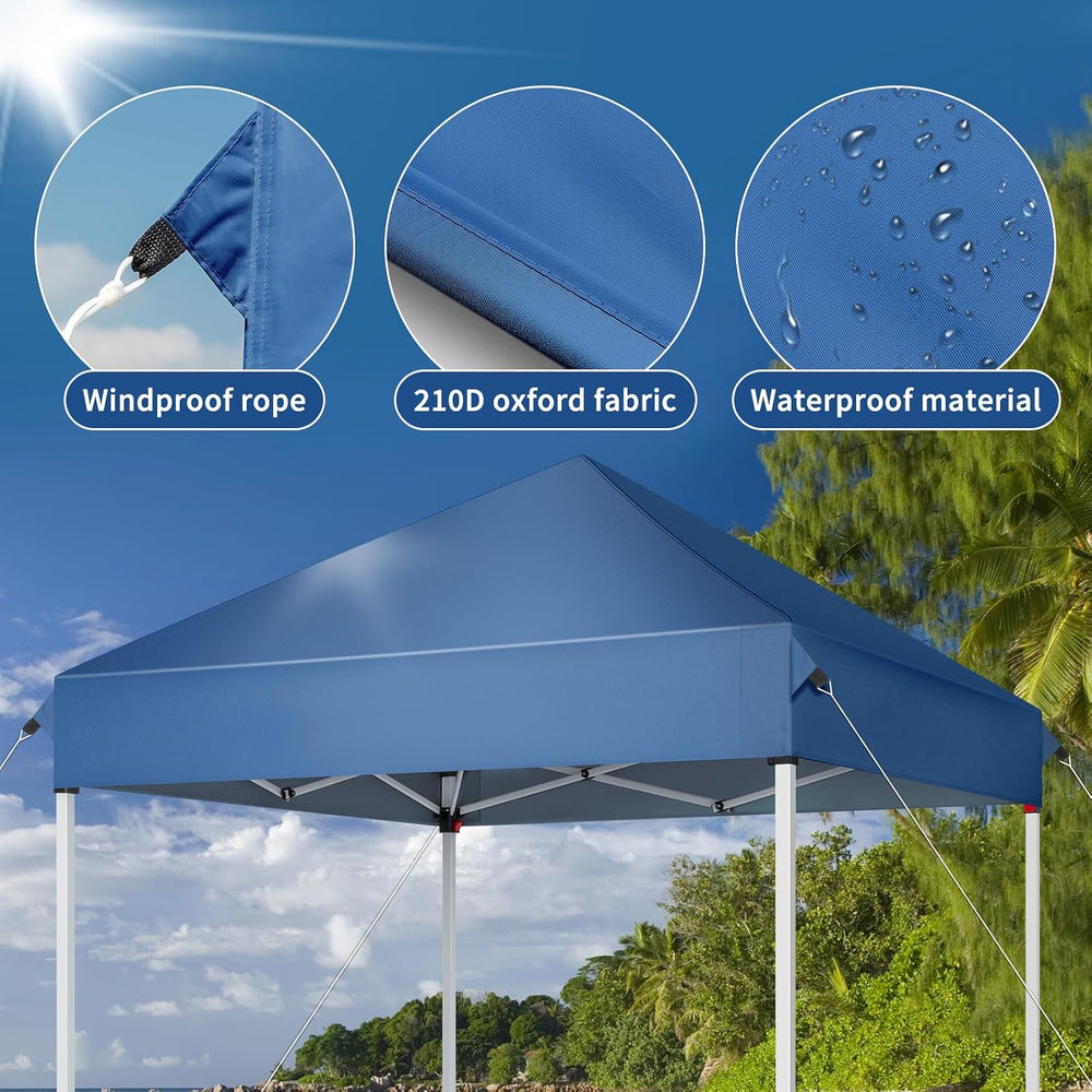 5x5 Pop Up Canopy Tent, Outdoor Small Shade Canopy Tent with Carry Bag, Porta...