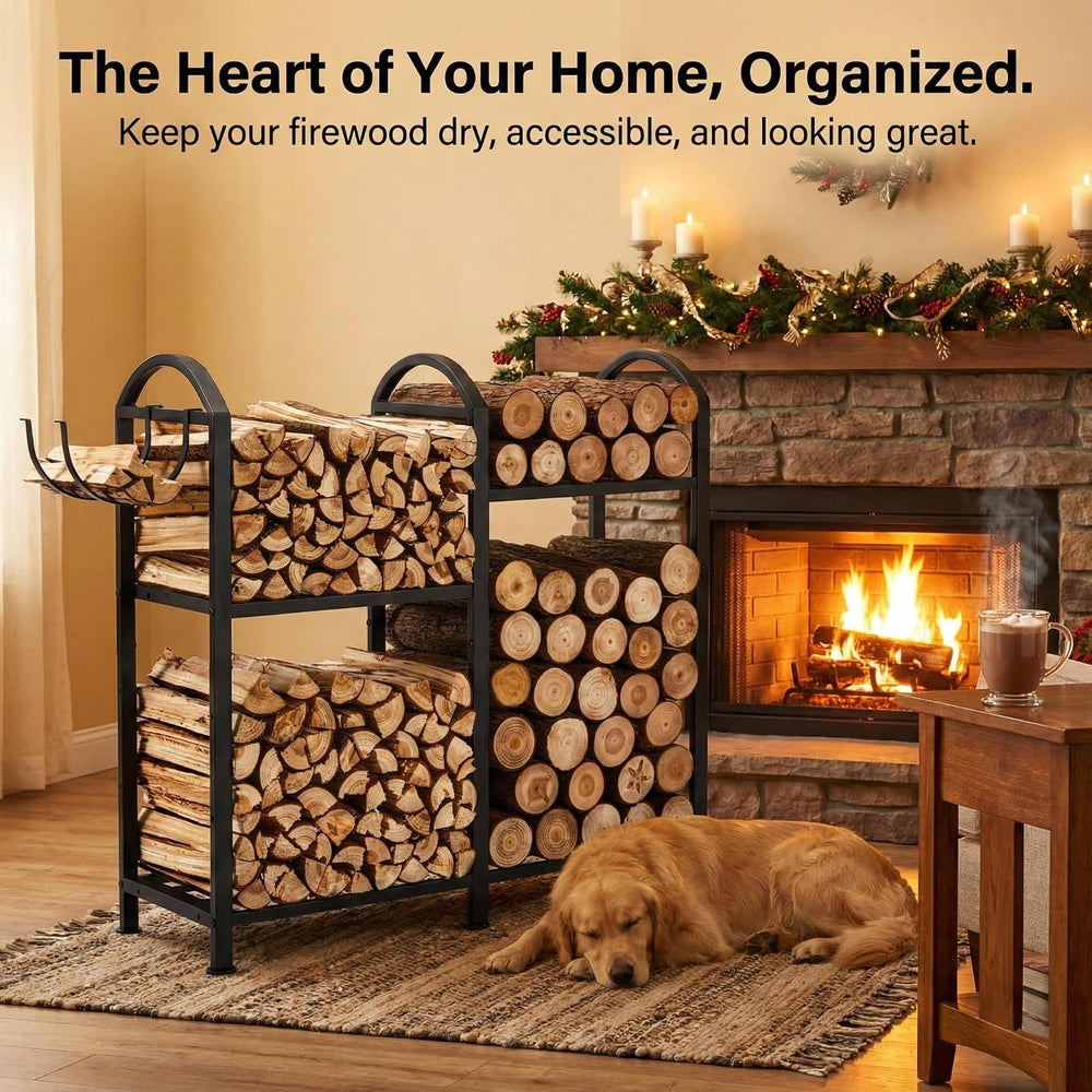 2 Tier Firewood Rack, 31inch