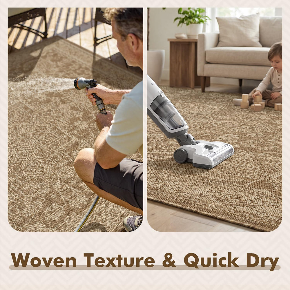 MontVoo-Outdoor Rug-Patio Rug 8x10 Polypropylene Indoor Outdoor Rugs Carpet f...