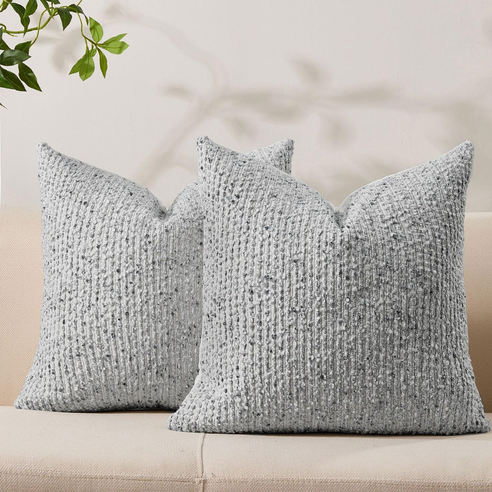 Allorry Throw Pillow Covers 20x20 Soft Wool Cushion Decorative BlueSY012C20