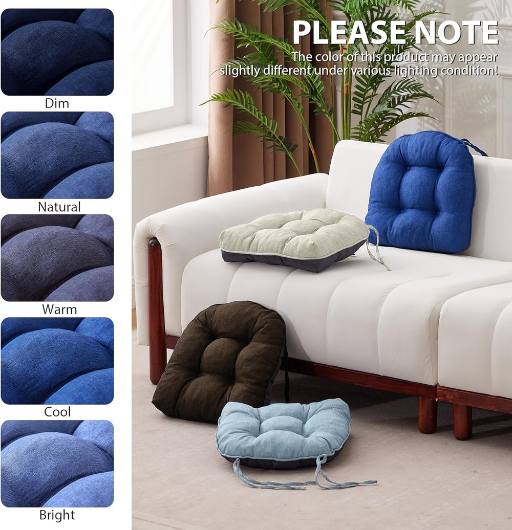 IASEAHK Chair Cushions for Dining Chairs, 15.5" x 15.5" x 4", ...