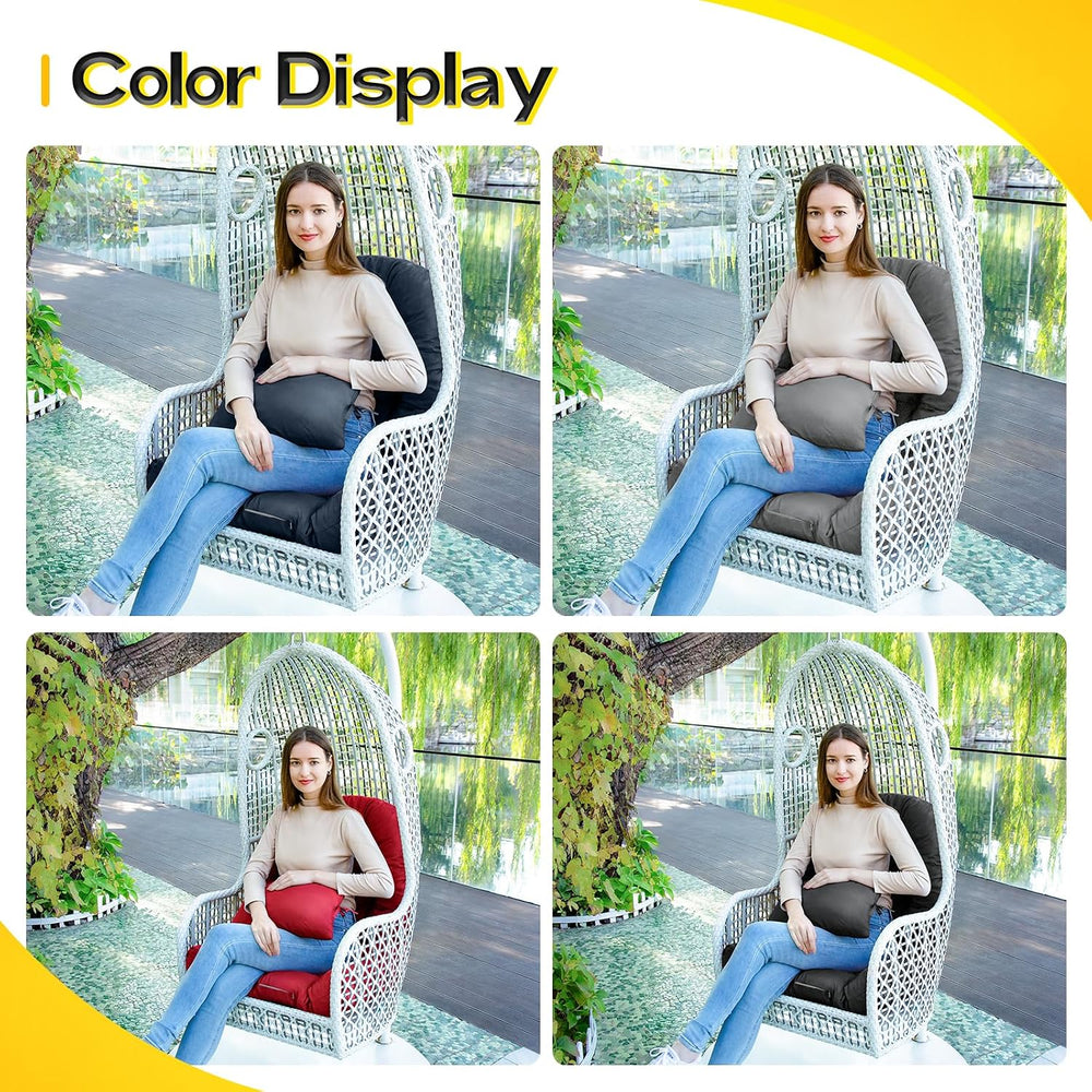 MAGIC ELEPHANT Egg Chair Cushion, Memory Foam Hanging Egg Chair Cushion Repla...