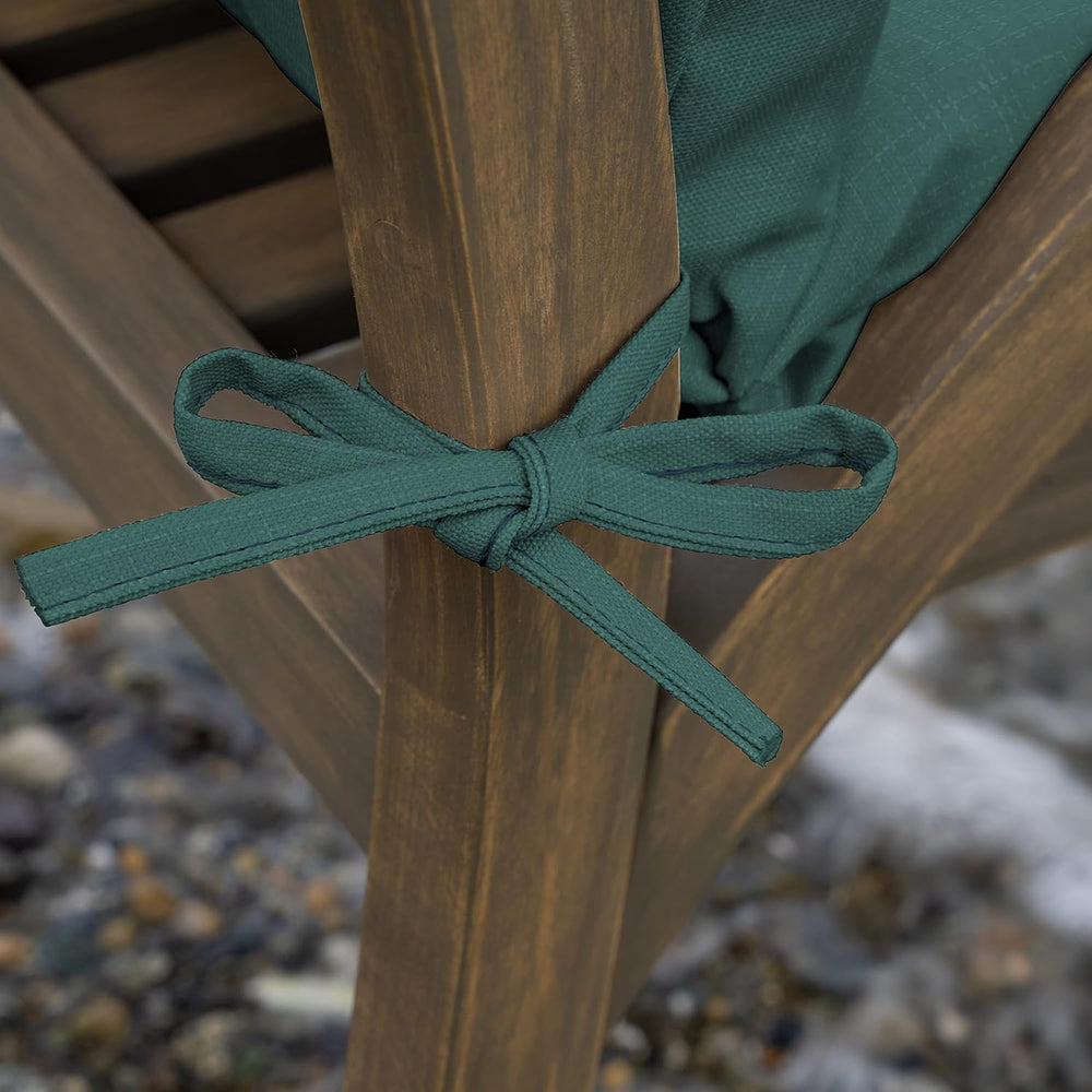 Arden Outdoor Dining Chair Cushion, 20x44, Peacock Blue Green