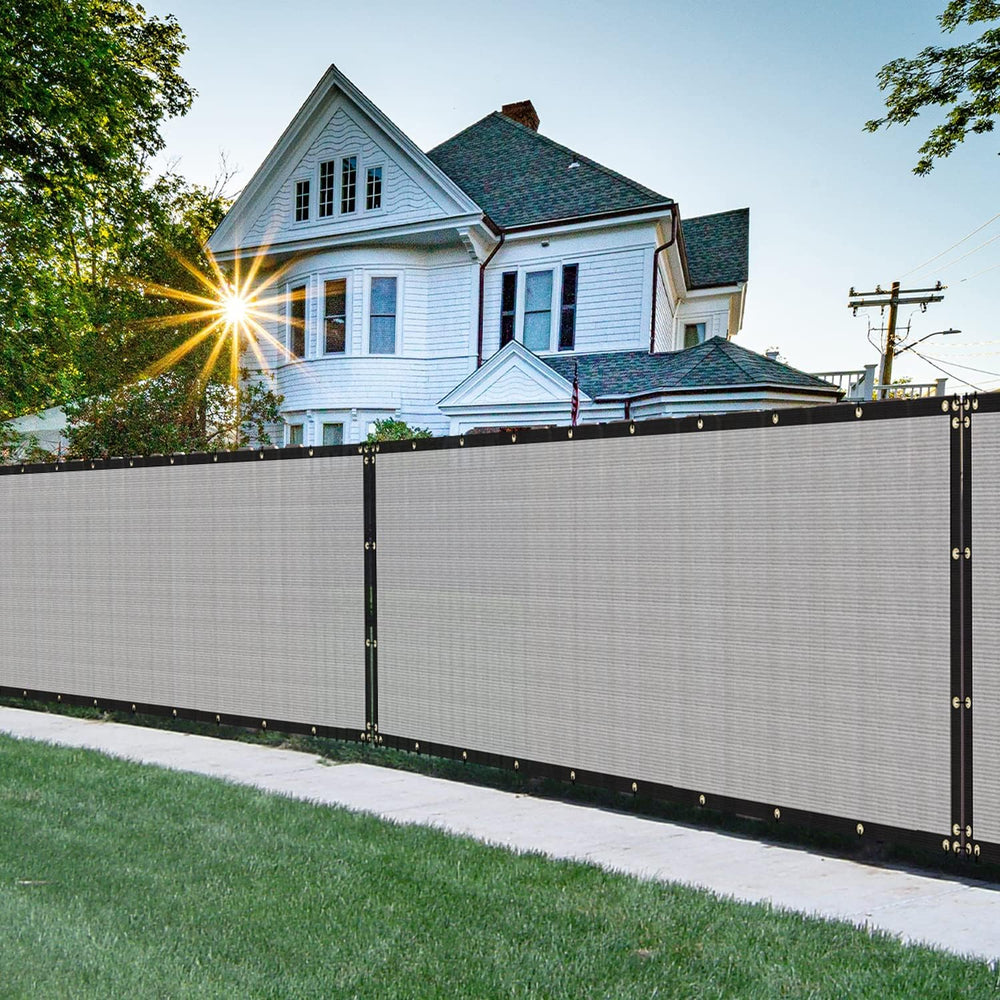 6'×50' Privacy Screen Fence Windscreen Mesh Shade Net Cover Heavy Dut...