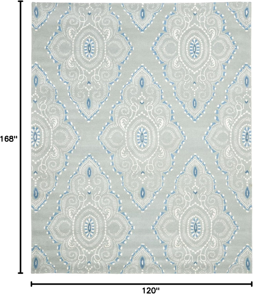 SAFAVIEH Wyndham Collection Area Rug - 10' x 14', Blue & Ivory, H...