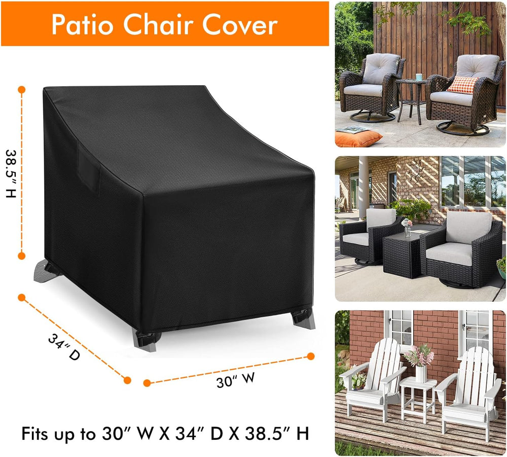 WLEAFJ Adirondack Chair Covers - Waterproof Heavy Duty, Patio Rocking Chair C...