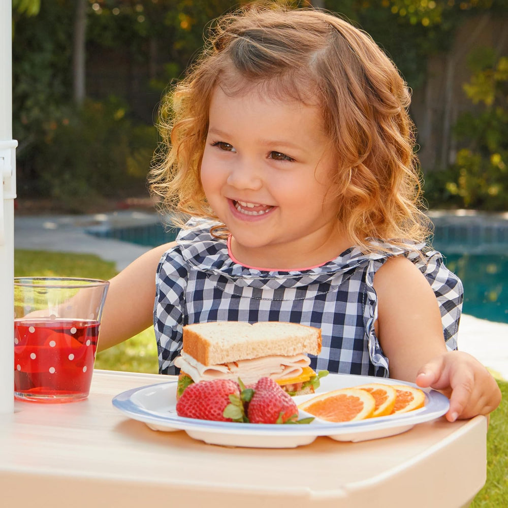Little Tikes Easy Store Picnic Table with Umbrella, Multi Color, 42.00'&#...