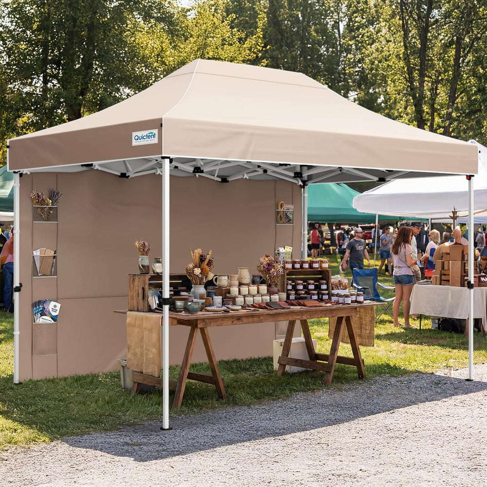 Quictent 10x15 Heavy Duty Pop up Canopy Tent with Wheeled Bag