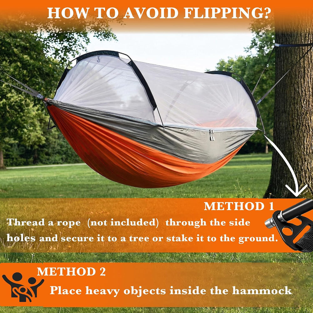 Lulladle Camping Hammock - 500lbs Capacity Portable Hammock with 2 Tree Strap...
