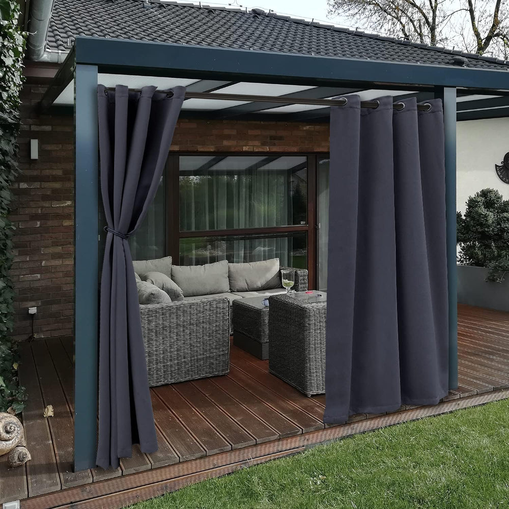 BONZER Waterproof Indoor/Outdoor Curtains for Patio Thermal Insulated
