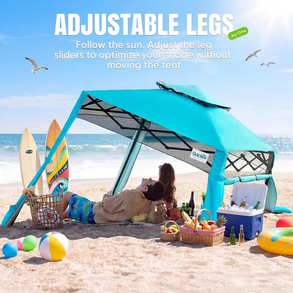 Quictent 10x10 Pop Up Canopy Tent Lightweight & Portable with 1 Sidewall