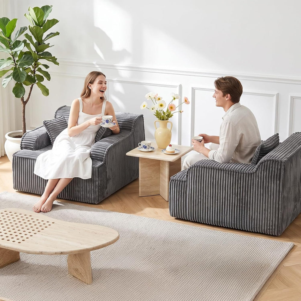 Chaise Lounge Chair Indoor,Oversized Boneless Chair Reading Chair,Comfy Bonel...