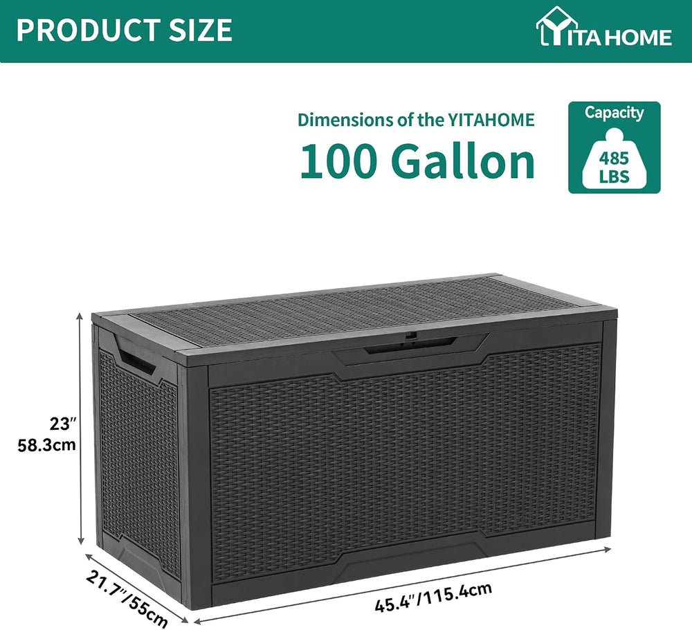 YITAHOME 100 Gallon Large Deck Box