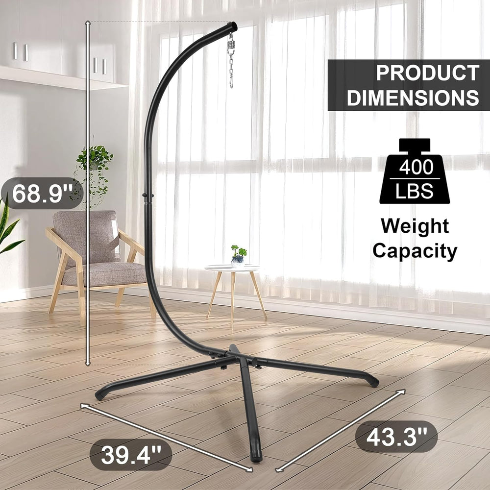 Elevon Hammock Chair Stand Only, Hanging Hammock Swing Stand for Outside with...