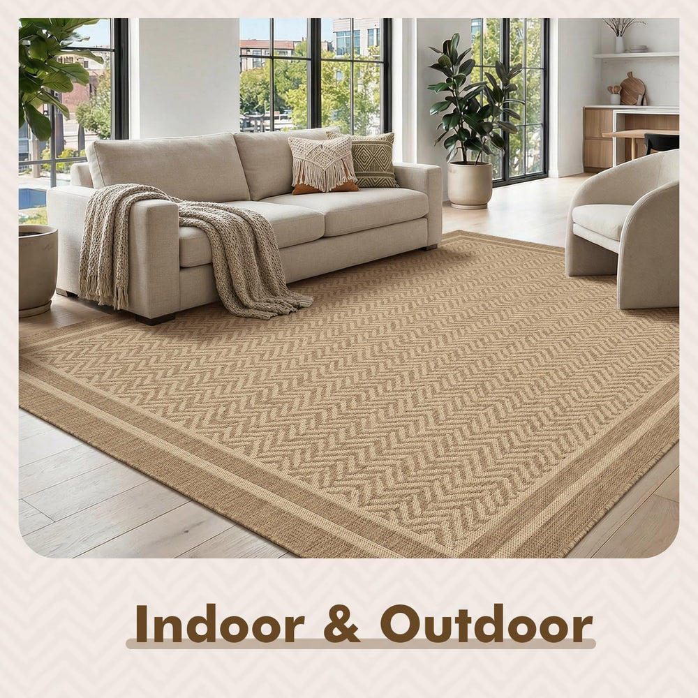 MontVoo-Outdoor Rug-Patio Rug 6x9 Polypropylene Indoor Outdoor Rugs Outdoor C...